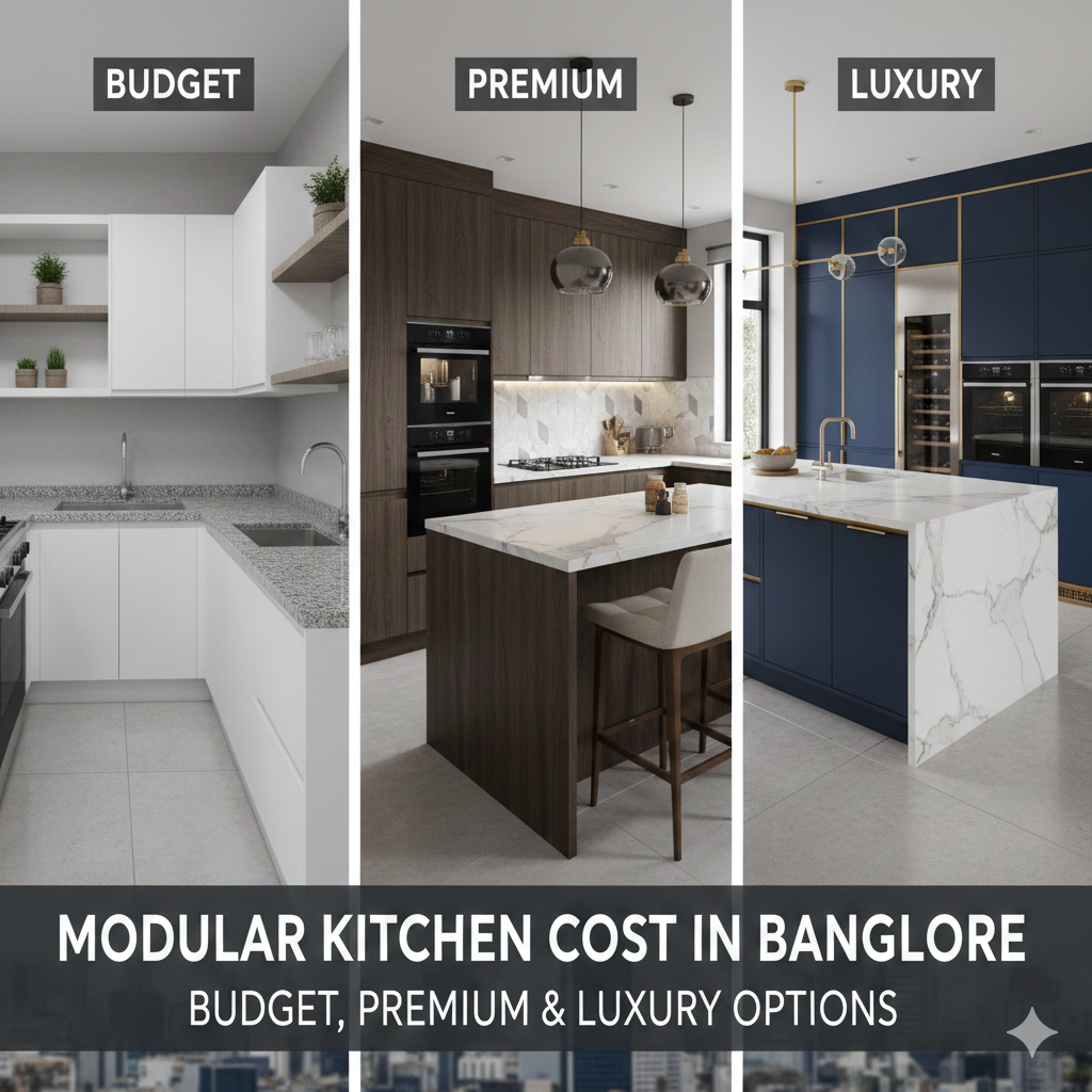 Modular Kitchen Rates Modular Kitchen Cost in Bangalore: Budget, Premium & Luxury Options ...