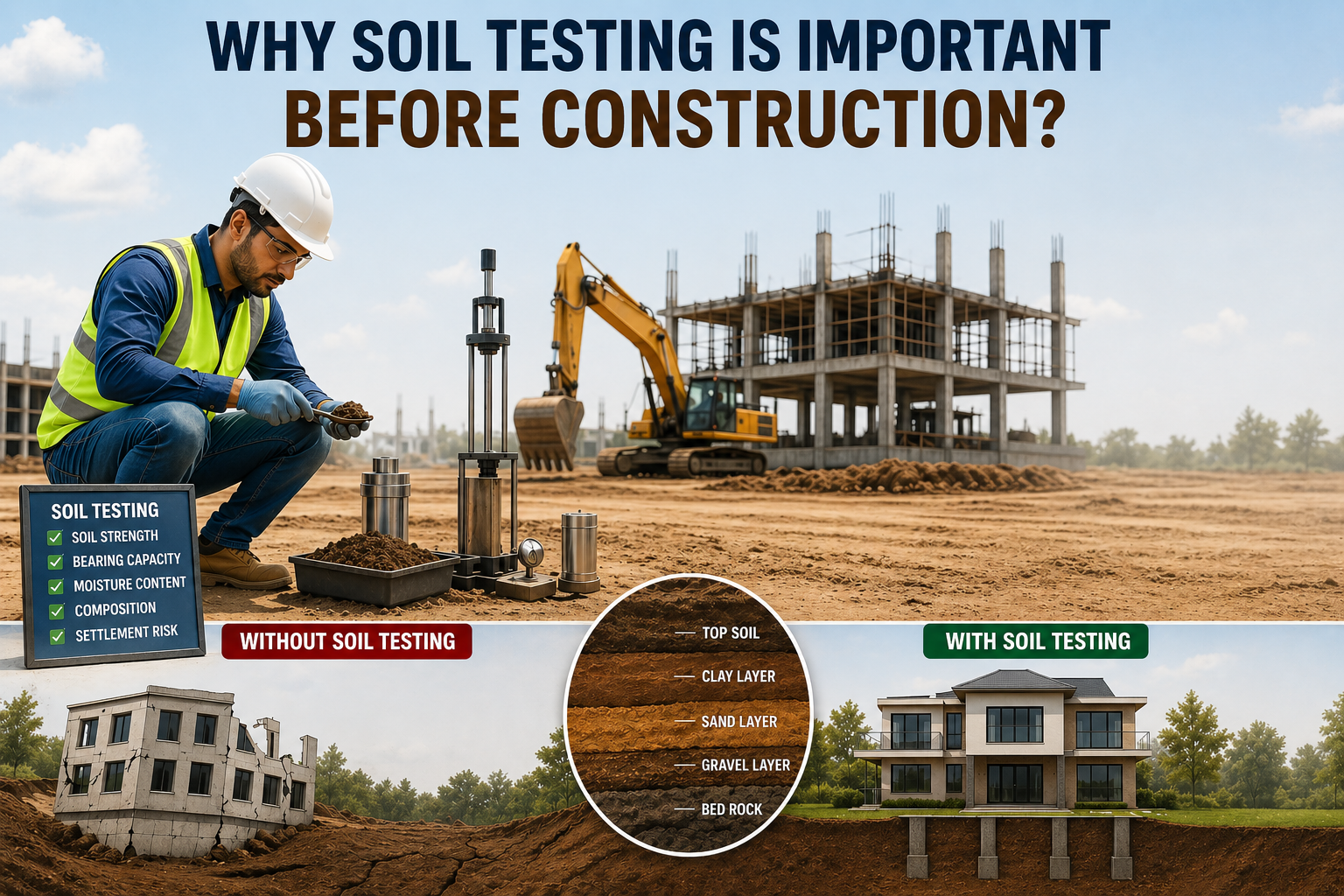 Why Soil Testing Is Important Before Construction? - Gold In Workers ...